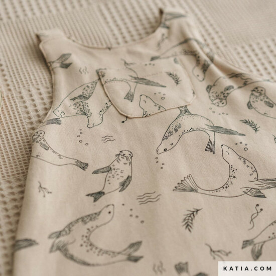 Sweat - Sea Lions Swimming - Beige