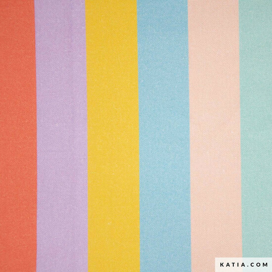 Canvas - Pastel Stripes - Multicolor