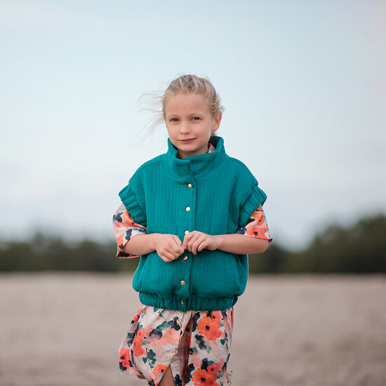 Matelass&eacute; Tricot - Uni - Teal Green (SYAS)