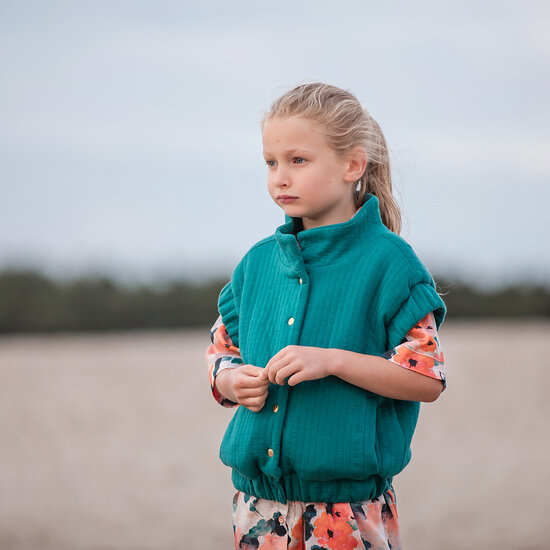 Matelass&eacute; Tricot - Uni - Teal Green (SYAS)