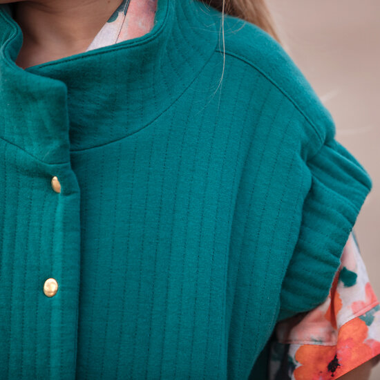Matelass&eacute; Tricot - Uni - Teal Green (SYAS)