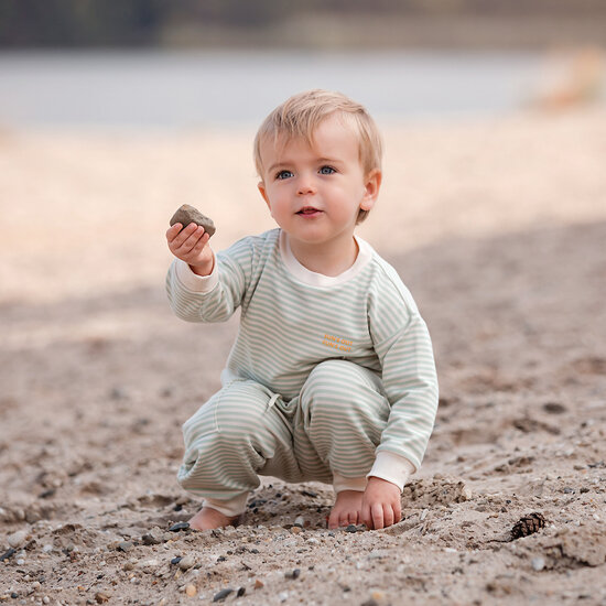 French Terry - Horizontals - Fluisterbeige (SYAS)