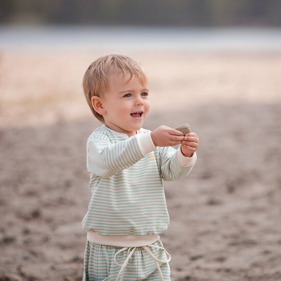 French Terry - Horizontals - Fluisterbeige (SYAS)