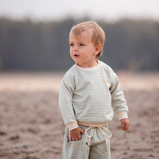 French Terry - Horizontals - Fluisterbeige (SYAS)