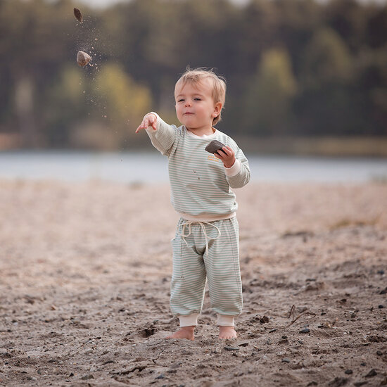 French Terry - Horizontals - Fluisterbeige (SYAS)