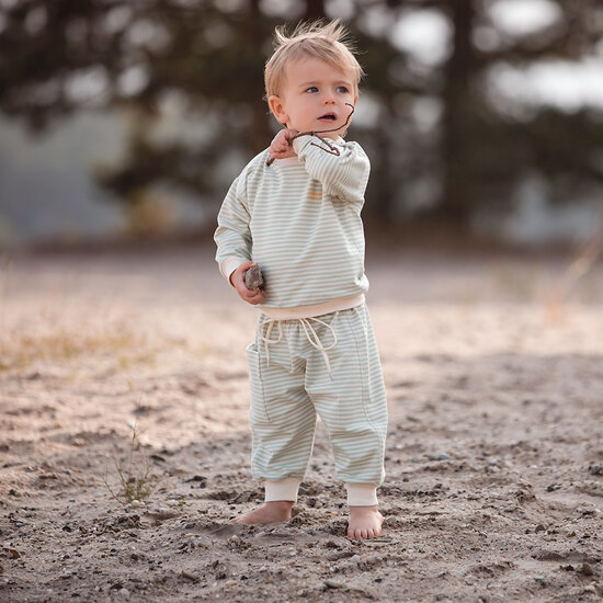 French Terry - Horizontals - Fluisterbeige (SYAS)