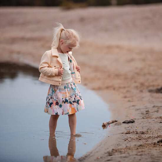 French Terry - Horizontals - Fluisterbeige (SYAS)