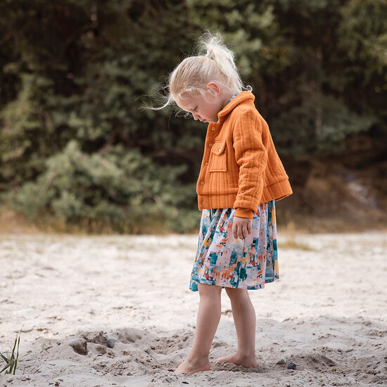 Matelass&eacute; Tricot - Uni - HerfstEsdoornOranje (SYAS)