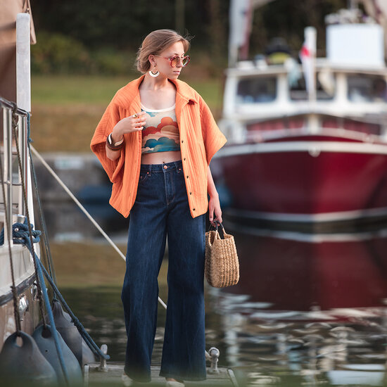 Matelass&eacute; Tricot - Uni - HerfstEsdoornOranje (SYAS)