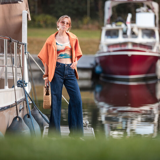 Matelass&eacute; Tricot - Uni - HerfstEsdoornOranje (SYAS)