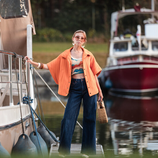 Matelass&eacute; Tricot - Uni - HerfstEsdoornOranje (SYAS)