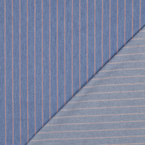 Jeans - Red Stripe - Blauw
