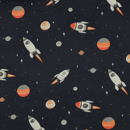 Poplin - Space - Navy