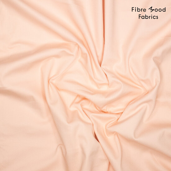 Katoen Twill Stretch - Uni - Peach