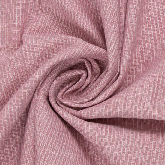 Linnen Katoen - Streep - Roze