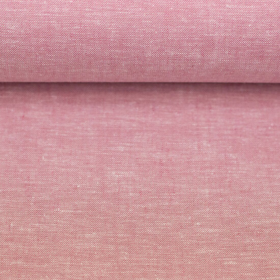Linnen Katoen - Uni - Roze