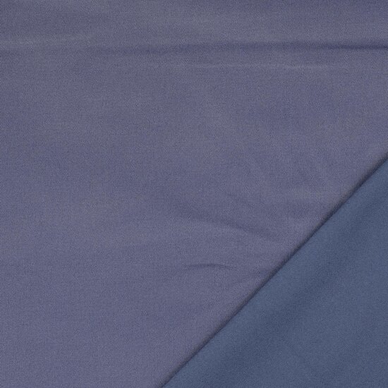 Katoen Twill Stretch - Uni - Grijsblauw