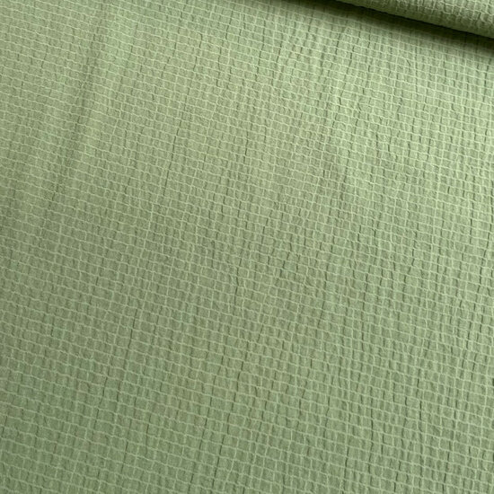 Seersucker - Uni - Kaki