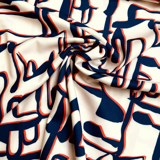 Crepe Stretch - Balance - Ecru