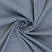 Katoen - Uni Mel&eacute;e - Jeansblauw