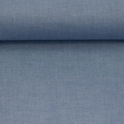 Katoen - Uni Mel&eacute;e - Jeansblauw