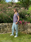 Katoen - Uni Mel&eacute;e - Jeansblauw