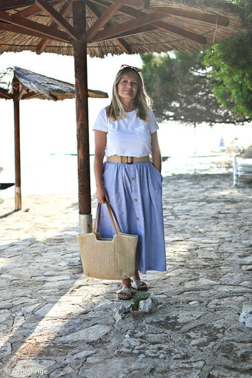 Katoen - Mini Check - Donkerblauw