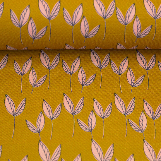 Canvas - Dancing Leaves - Oker