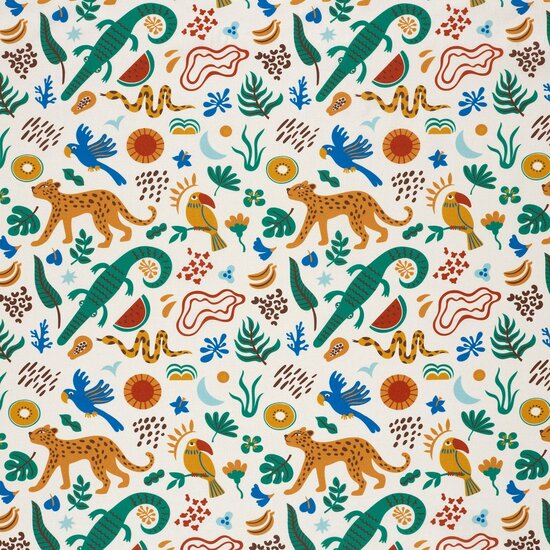 Poplin - Jungle - Ecru