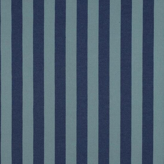 Katoen - Yarn Dyed Stripes - Blauw-Groen