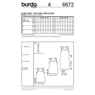Burda Patroon 6672 - T-shirt en Jurk