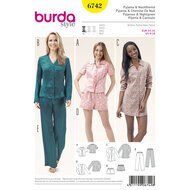 Burda Patroon 6742 - Pyjama en Nachthemd