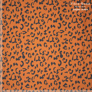 Stretch Katoen - Luipaard Print - Bruin/Zwart