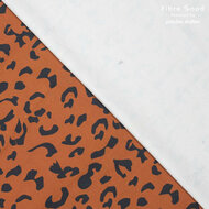 Stretch Katoen - Luipaard Print - Bruin/Zwart