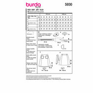 Burda Patroon 5930 - Rok