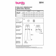 Burda Patroon 5914 - Jumpsuit en Bloes