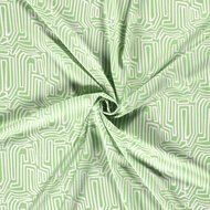 Coupon 2.25m - Viscose - Abstracte Lijnen - Groen