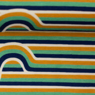 Jersey - Rainbow Stripes - Oker/Donkerblauw/Groen