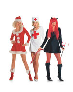 Burda Patroon 2464 - Kerstvrouw, Duivelin en Verpleegster