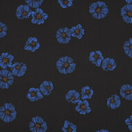 Softshell - Flowers - Zwart