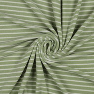 Spons - Yarn Dyed Stripes - Groen-Ecru