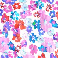 Rib Jersey - Bloemen - Multicolor