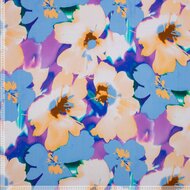 Crepe - Flowers - Multicolor