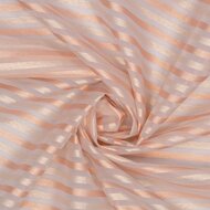 Organza - Glitter Stripes - Rose Gold