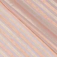 Organza - Glitter Stripes - Rose Gold