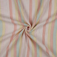 Tetra - Yarn Dyed Stripes Lurex - Koraal