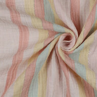Tetra - Yarn Dyed Stripes Lurex - Koraal