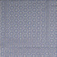 Katoen - Strepen Geborduurde Bloemen - Jeansblauw-Wit