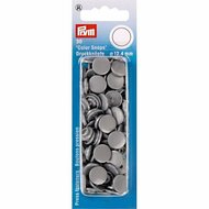 Prym Drukknoop Colorsnaps 12,4 mm Zilver Grijs
