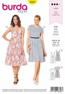 Burda Patroon 6343 - Jurk